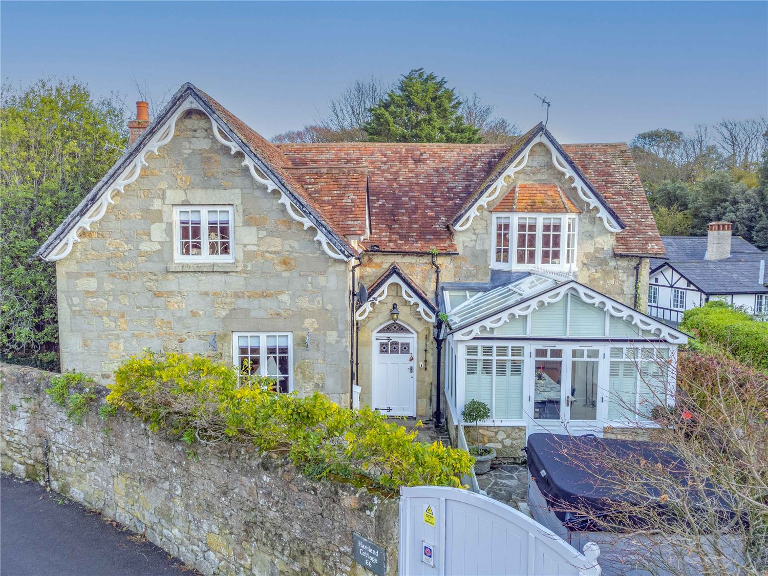 The entrance to Haviland Cottage Ventnor Isle of Wight